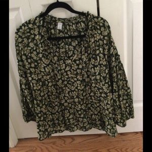 NWOT Old navy peasant blouse long skeeves